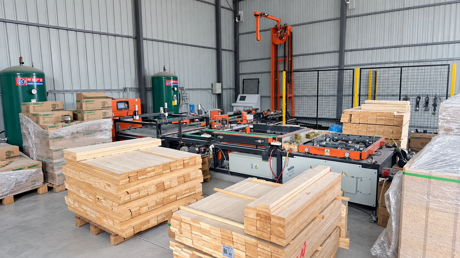 Packaging manufacturing equipment and work in progress at the Cangzhou base
